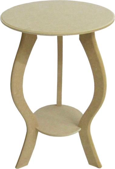 Banqueta Redonda Aparador Mesa Canto Floreira 44cm Mdf Menor preço em Banqueta Redonda Aparador Mesa Canto Floreira 44cm Mdf