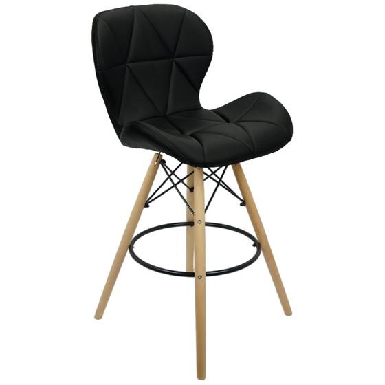 Imagem de Banqueta Slim Eiffel Wood Estofada