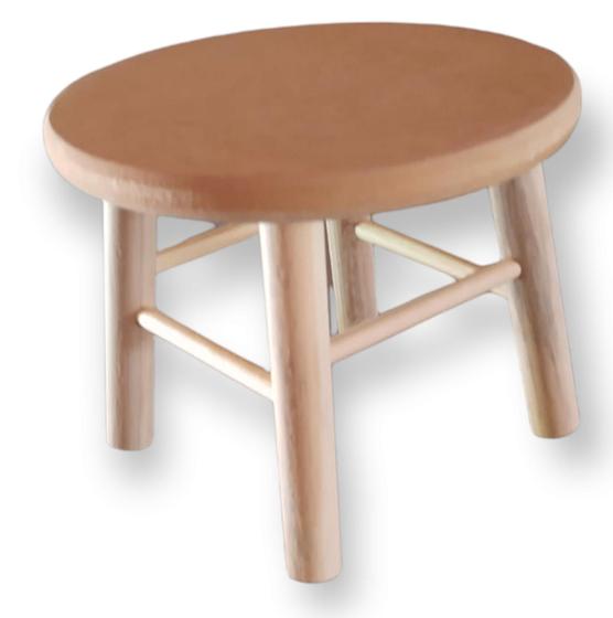 Banquinho Banco Madeira MDF Banqueta 16 cm Reforçada Pinus Menor preço em Banquinho Banco Madeira MDF Banqueta 16 cm Reforçada Pinus