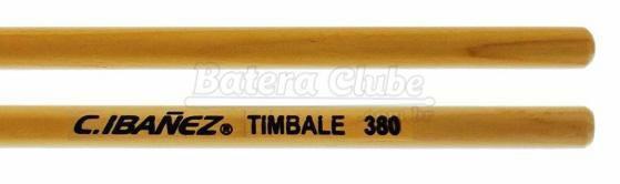Imagem de Baqueta C. Ibañez Premium Percussão Timbale TB sem Ponta em Marfim mais fina