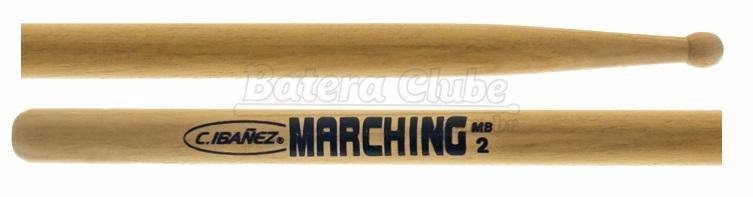 Imagem de Baqueta C. Ibañez Premium Series Marching Band MB2 em Marfim com Classificação por Timbres