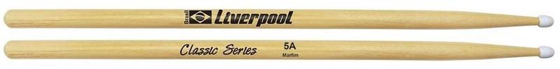 Imagem de Baqueta Liverpool Classic Series Marfim Nylon (Padrão 5A) LL-5AN Ponta de Nylon