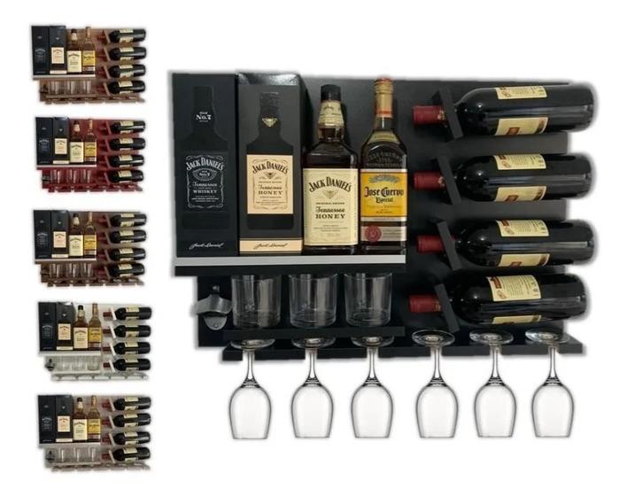 Bar Adega Parede Barzinho Abridor Porta Taça Rolha 63x45 Mdf é boa?