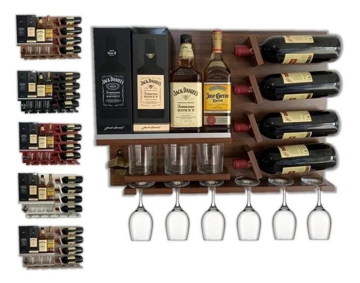 Bar Adega Parede Barzinho Abridor Porta Taça Rolha 63x45 Mdf Menor preço em Bar Adega Parede Barzinho Abridor Porta Taça Rolha 63x45 Mdf