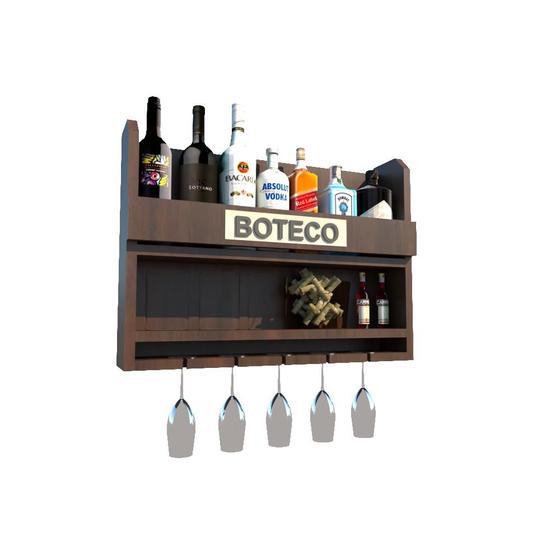 Bar Barzinho Adega Suporte de Parede Para Whisky Vinhos Bebidas 60x45cm Boteco Tabaco Fosco Menor preço em Bar Barzinho Adega Suporte de Parede Para Whisky Vinhos Bebidas 60x45cm Boteco Tabaco Fosco