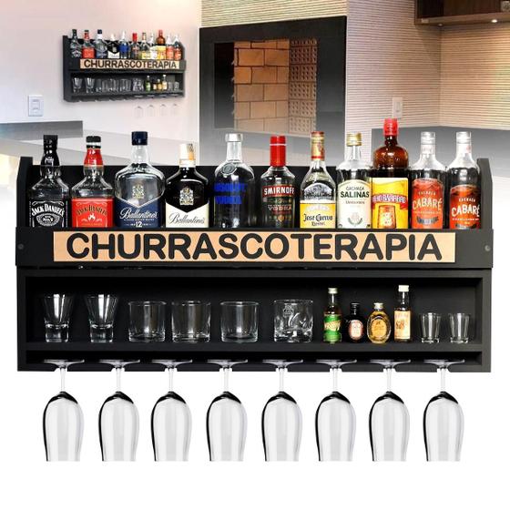 Imagem de Bar Barzinho  Madeira Suspenso Adega Parede Oferta Decoração Mdf