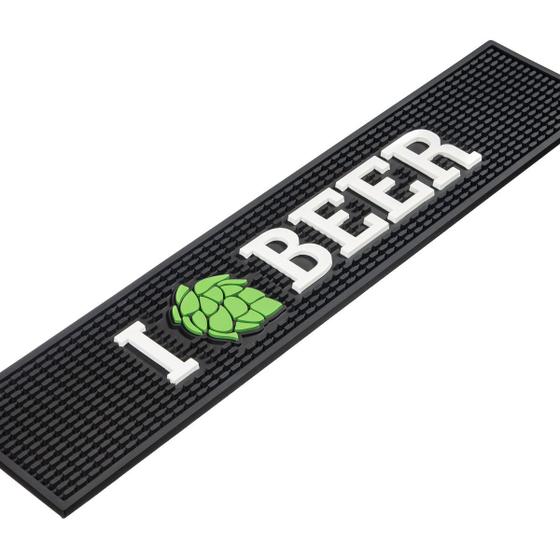 Imagem de Bar Mat I Love Beer 60x12 Emborrachado