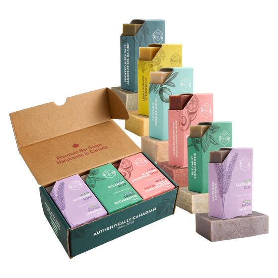 Imagem de Bar Soap Crate 61 Organics Cold Process Natural, pacote com 6