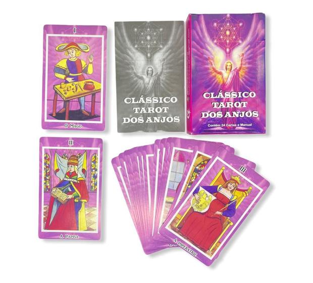 Baralho Clássico Tarot dos Anjos Rosa