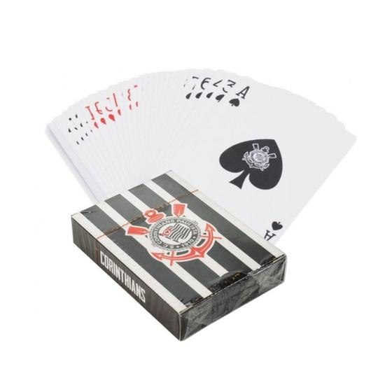 Imagem de Baralho Corinthians C/ 54 Cartas Naipes - Jogo de Cartas Zap Poker Truco - Licenciado E Oficial