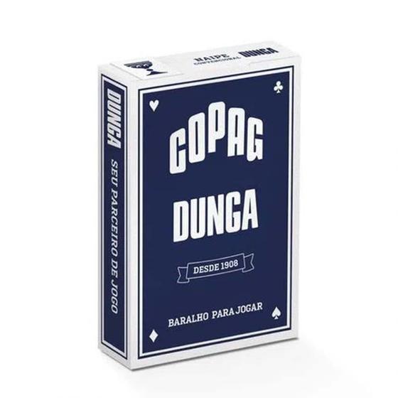 Imagem de Baralho dunga azul naipe convencional copag cartas jogo poker