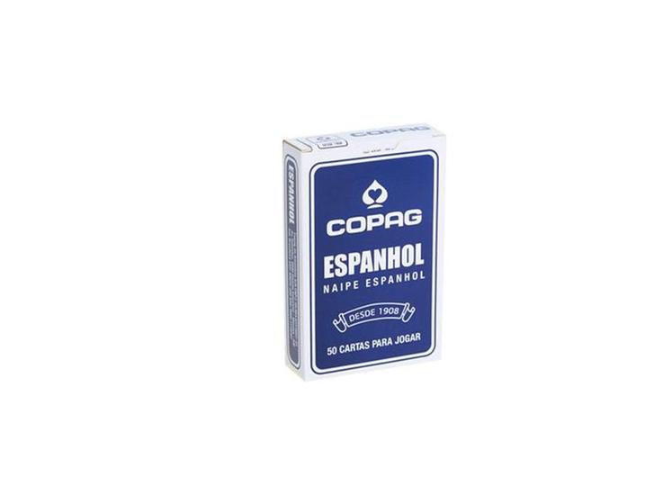 Baralho Espanhol Truco, Bisca, Tranca Azul - Copag Imagem de Baralho Espanhol Truco, Bisca, Tranca Azul - Copag