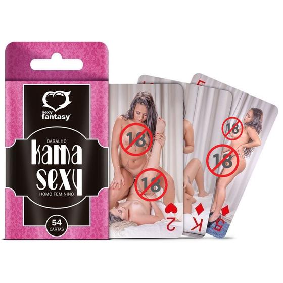 Imagem de Baralho Kama Sexy Homo Feminino Com 54 Cartas Sexy Fantasy