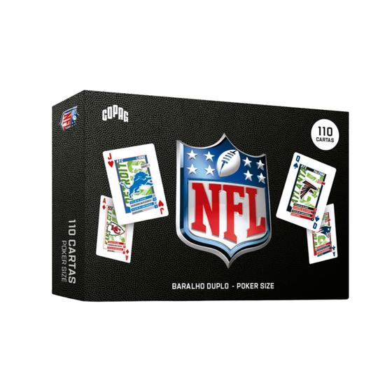 Imagem de Baralho NFL Duplo 110 Cartas Copag - 34595