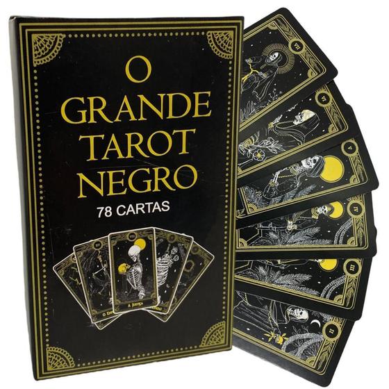 Imagem de Baralho O Tarot Negro 78 Cartas Com Manual Explicativo