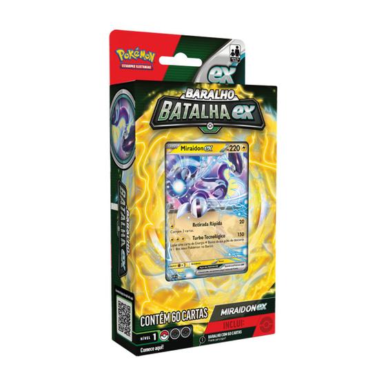 Imagem de Baralho Pronto Para Jogar Cartas Pokémon Battle Deck Miraidon ex