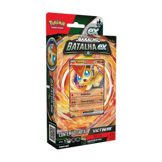 Imagem de Baralho Pronto Para Jogar Cartas Pokemon Battle Deck Victini ex