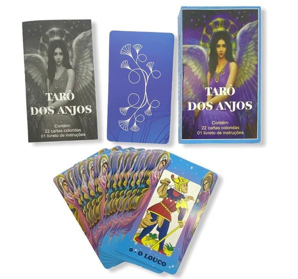 Imagem de Baralho Tarot Dos Anjos ul 22 Cartas Manual Explicativo