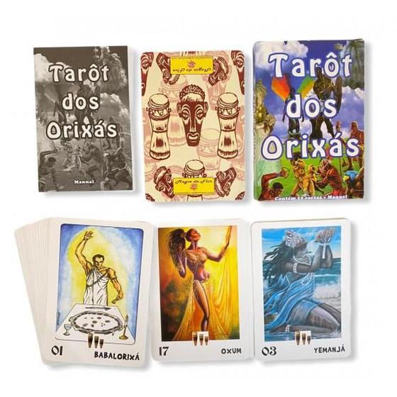 Imagem de Baralho Tarot Dos Orixás Colorido Oráculo Deck 22 Cartas