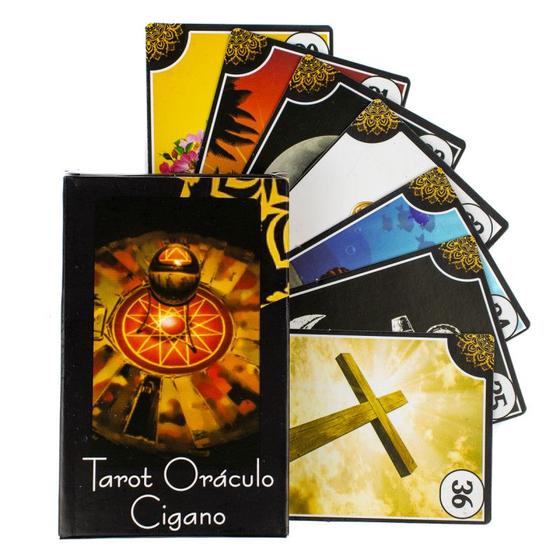 Imagem de Baralho Tarot Oraculo Cigano 36 Cartas com Manual