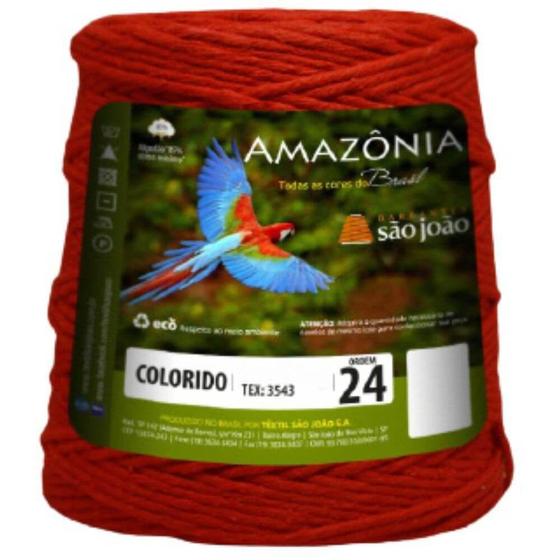 Imagem de Barbante Amazonia 4/24 1Kg Spesso Vermelho 13 São João - São João Textil