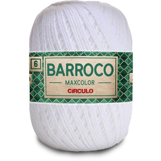 Imagem de Barbante Barroco Maxcolor 6 200G 226M Branco 8001 Círculo