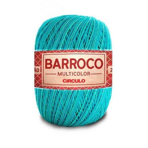 Imagem de Barbante Barroco Multicolor 200 Gramas Espessura Fio n 6 Circulo Matizado e Mesclado para Crochê, Tricô, Flor e Amigurumi