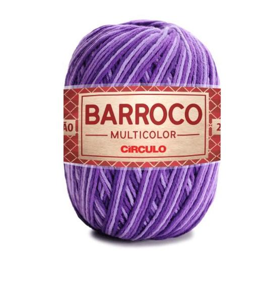 Imagem de Barbante Barroco Multicolor Espessura Fio 6 Novelo com 226 Metros 885 TEX Circulo