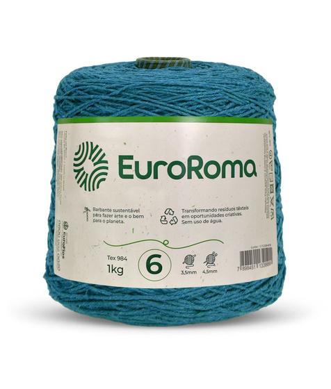 Imagem de  Barbante Colorido Euroroma 1kg Nº6 Crochê e Tricô