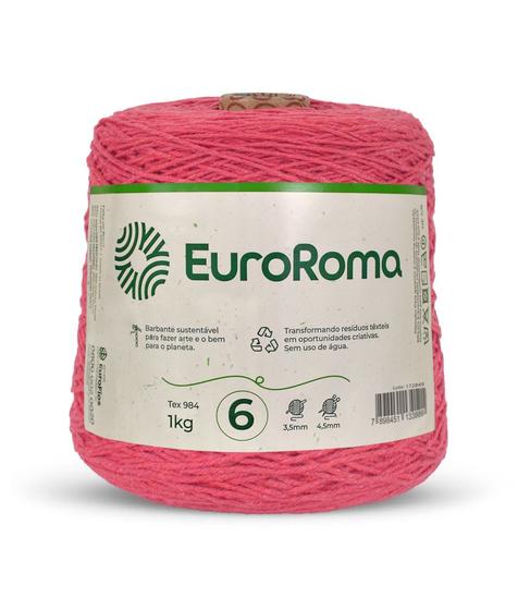 Imagem de  Barbante Colorido Euroroma 1kg Nº6 Crochê e Tricô