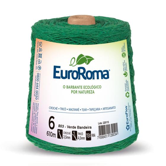 Imagem de Barbante Colorido Euroroma nº6 4/6 - 600g