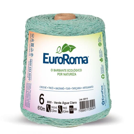 Imagem de Barbante Colorido Euroroma nº6 4/6 - 600g