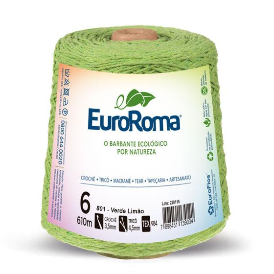 Imagem de Barbante Colorido Euroroma nº6 4/6 - 600g