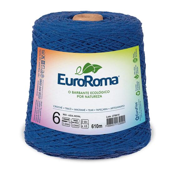 Imagem de Barbante Colorido nº6 c/ 600g EuroRoma - Azul Royal