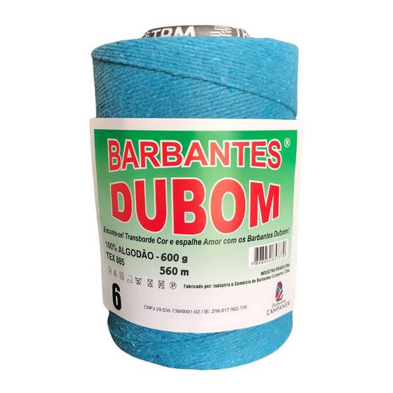 Imagem de Barbante Dubom Azul Turquesa - 600 Gr - Fio 6 - 650m