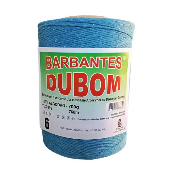 Imagem de Barbante Dubom Azul Turquesa - 700Gr - Fio 6 - 760m