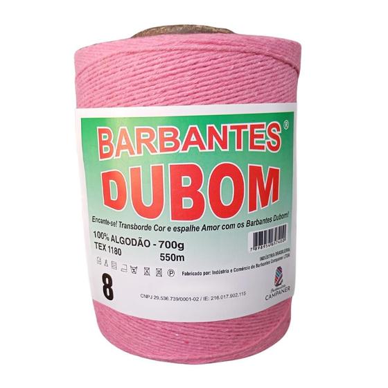 Imagem de Barbante Dubom Rosa Escuro - 700Gr - Fio 8 - 550m