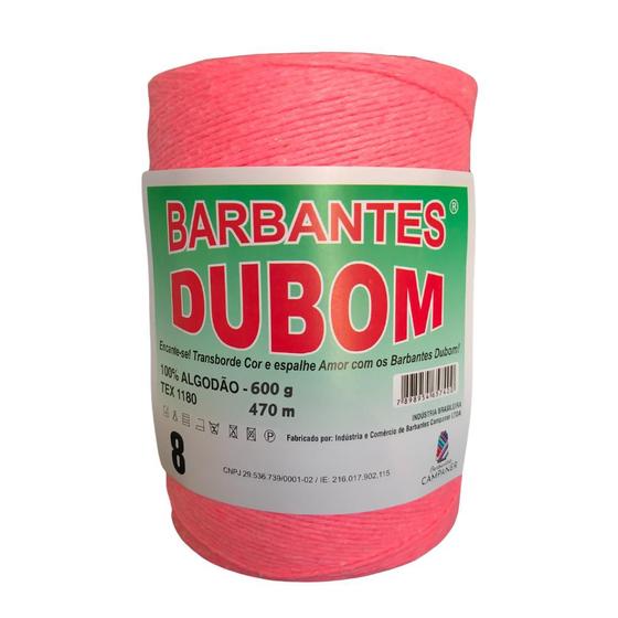 Imagem de Barbante Dubom Rosa Neon - 600 Gr - Fio 8 - 470m