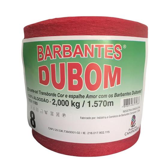 Imagem de Barbante Dubom Vermelho - 2 Kg - Fio 8 - 1570m