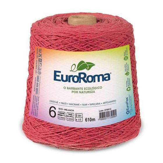 Imagem de Barbante Euroroma 600G N6 Kit 3 Unidades Melancia