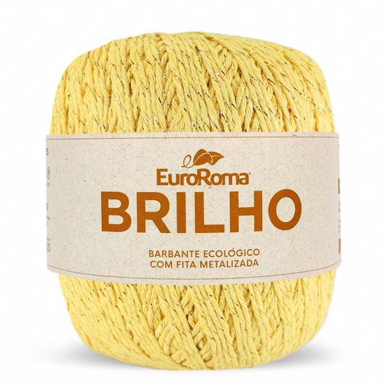 Imagem de Barbante Euroroma Brilho Dourado Nº6 - 1 unidade 400g