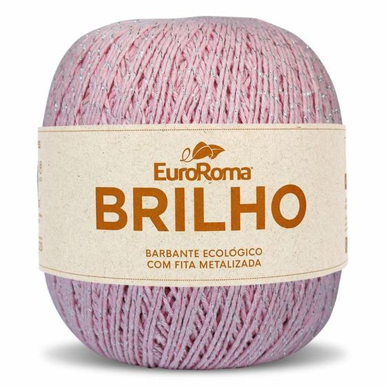 Imagem de Barbante Euroroma Brilho Prata 400g n6 - Eurofios