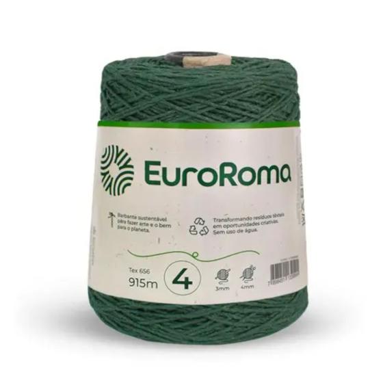 Imagem de Barbante euroroma colorido 4/4 cor 804 verde musgo unidade