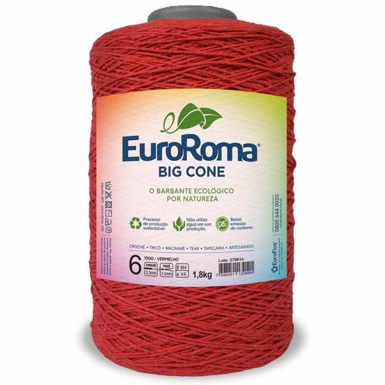 Imagem de Barbante EuroRoma Colorido N6 - 1,8 Kg - Eurofios