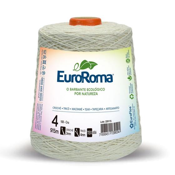 Imagem de Barbante Euroroma Crú n04 600g - Eurofios