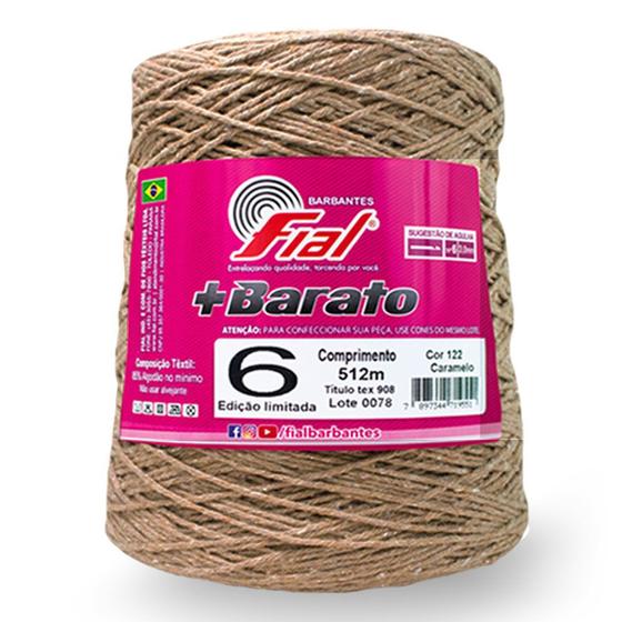 Imagem de Barbante Fial +Barato Colorido 500g N06