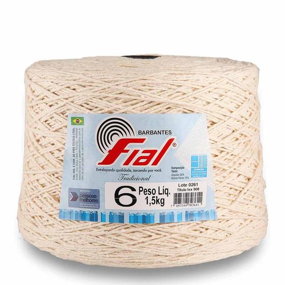 Barbante Fial Cru 1,5 Kg nº 6 Menor preço em Barbante Fial Cru 1,5 Kg nº 6