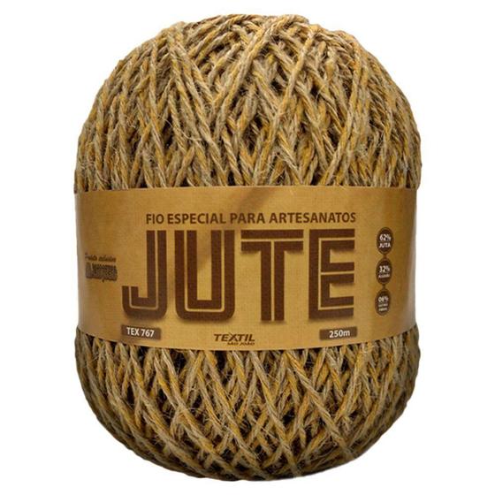 Imagem de Barbante Jute 4/4 250m Juta Mostarda J01 São João - São João Textil