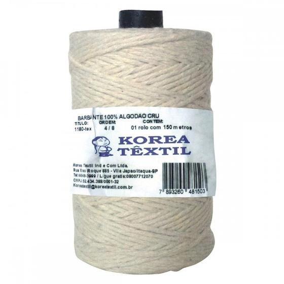 Imagem de Barbante Korea De Algodao 12 Fio De 4Mm 310Mt  525