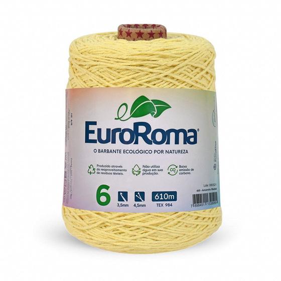 Imagem de Barbante N6 Euroroma 600gr Tapete Colorido Macrame